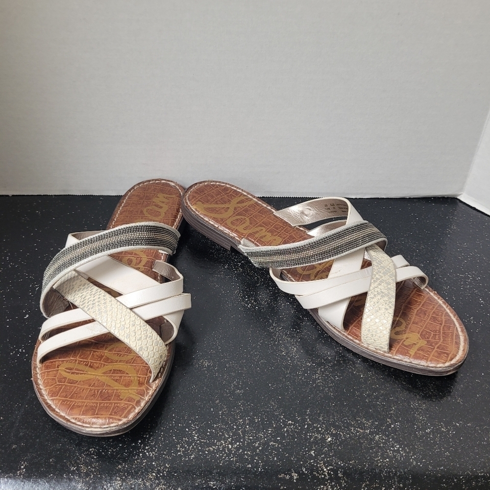 Sam Edelman White Glenna Sandals